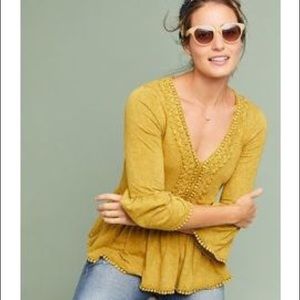 Anthropologie Eri + Ali Fredonia Bell-Sleeve Top